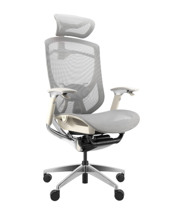 iFit X grey ergonomic chair - side image 1